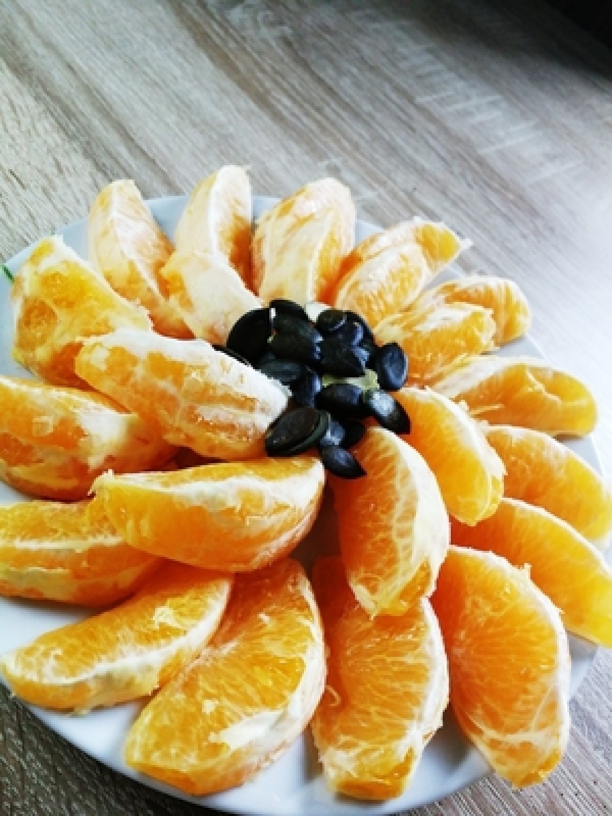 Przepis na Pomarańcza, nasiona słonecznika