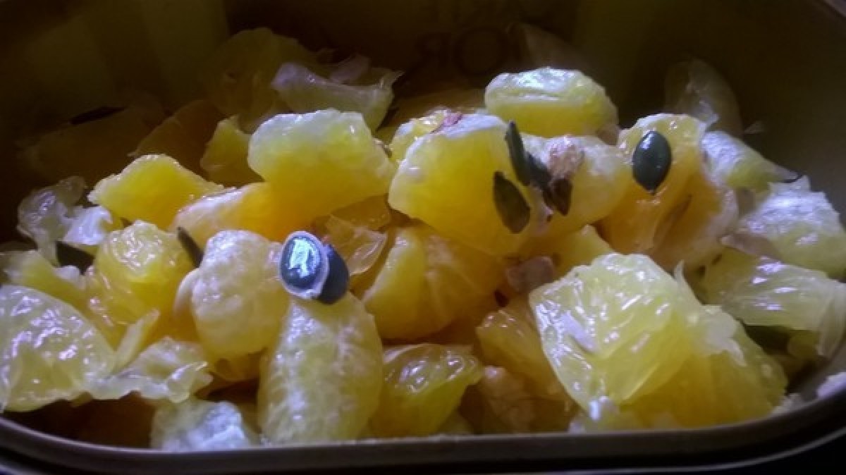 Przepis na Pomarańcza, nasiona słonecznika