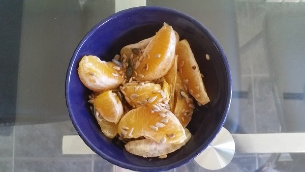 Przepis na Pomarańcza, nasiona słonecznika