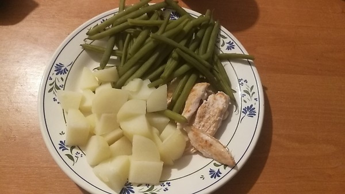 Przepis na Pierś z kurczaka z fasolą i ziemniakami