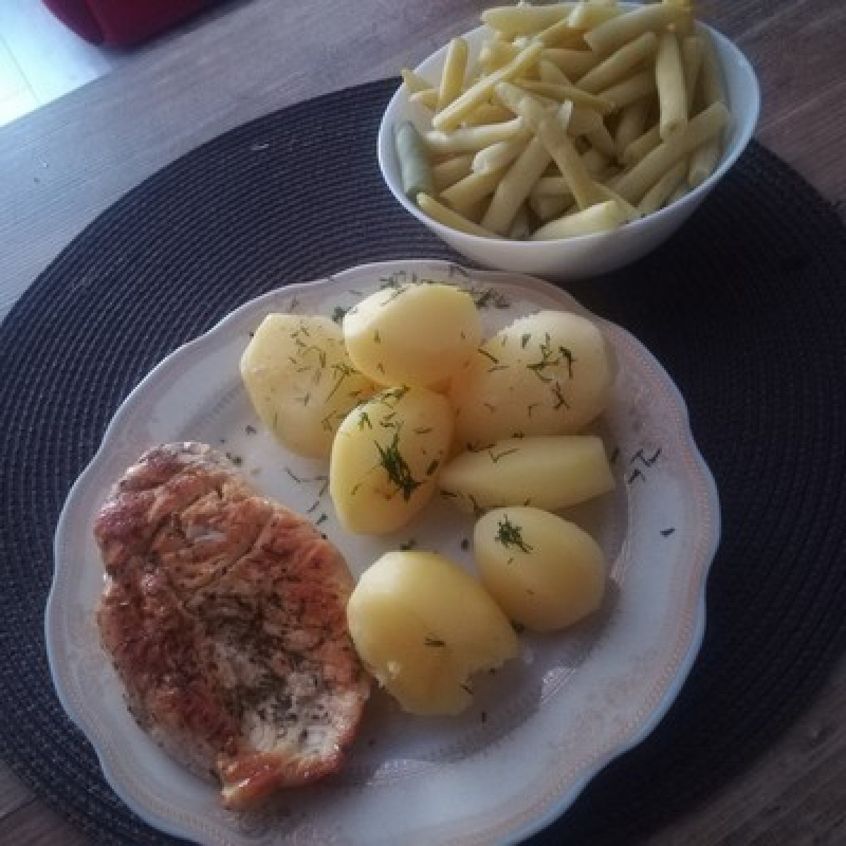 Przepis na Pierś z kurczaka z fasolą i ziemniakami