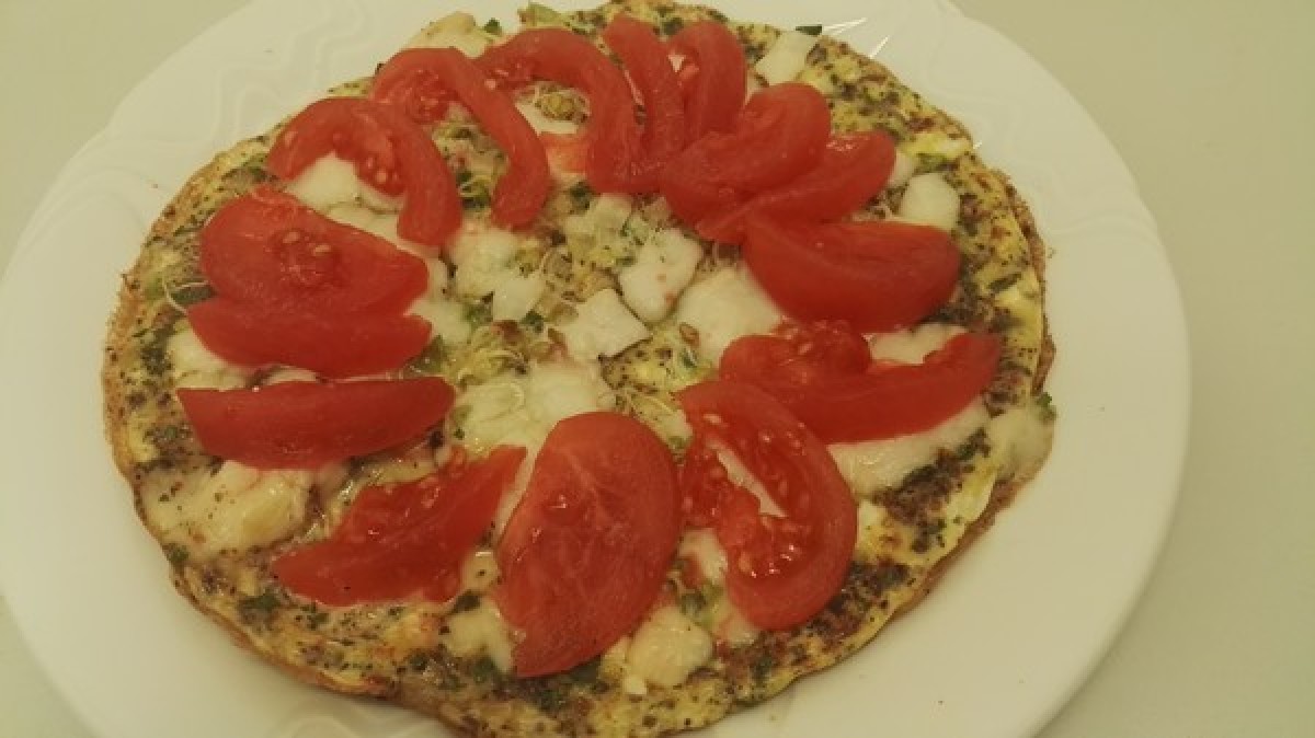 Przepis na Omlet z pomidorem i cebulą