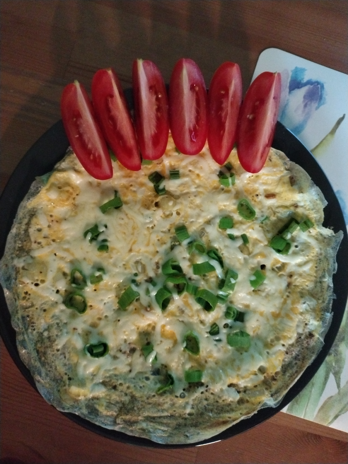 Przepis na Omlet z pomidorem i cebulą