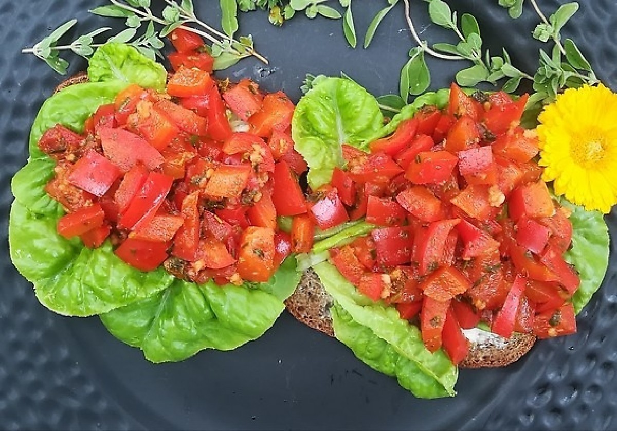Przepis na Bruschetta z papryką