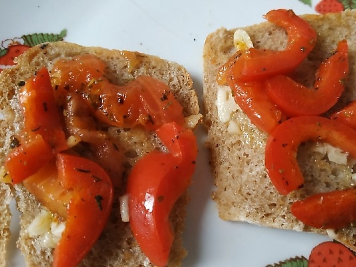 Przepis na Bruschetta z papryką
