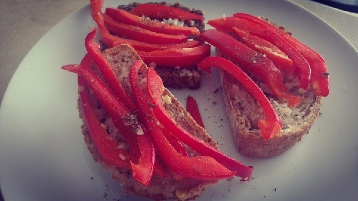 Przepis na Bruschetta z papryką