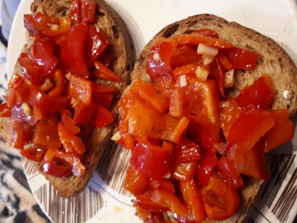 Przepis na Bruschetta z papryką