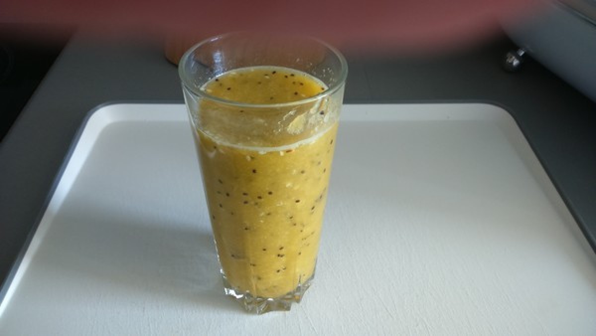 Przepis na Sok z pomarańczy, kiwi i nasion