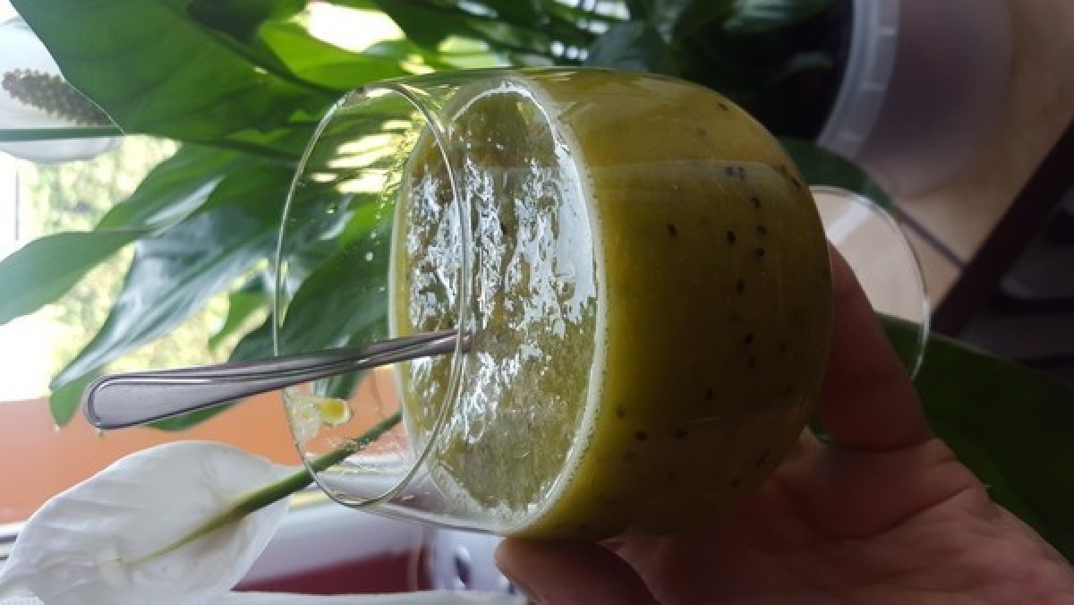 Przepis na Sok z pomarańczy, kiwi i nasion