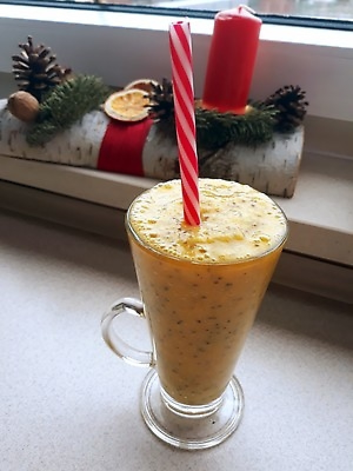 Przepis na Sok z pomarańczy, kiwi i nasion