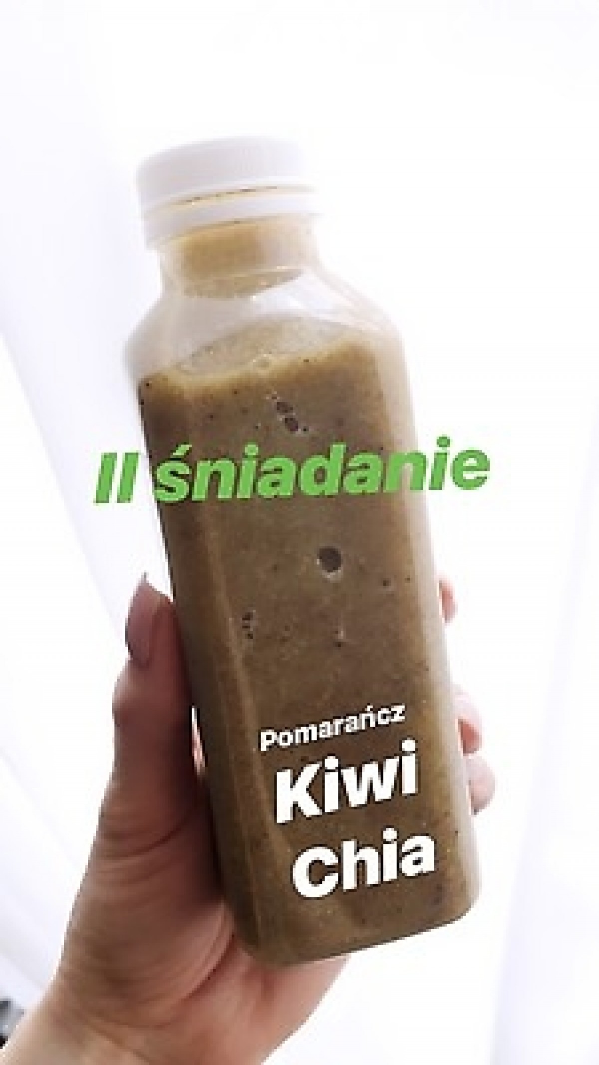 Przepis na Sok z pomarańczy, kiwi i nasion