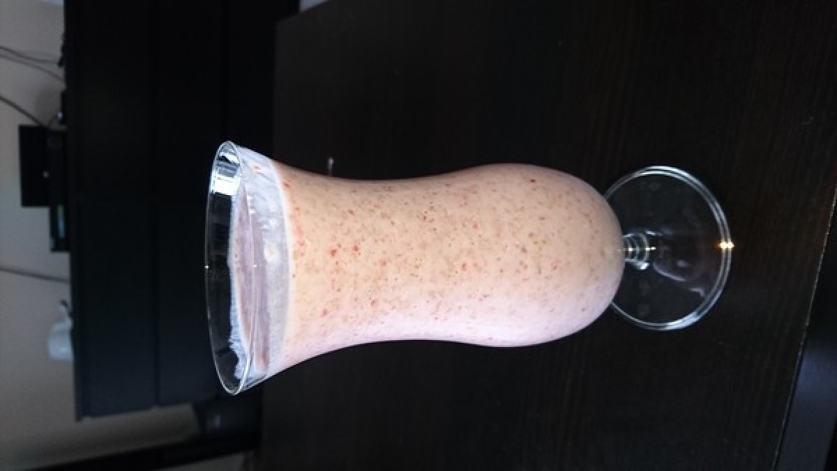 Przepis na Krem bananowo-truskawkowy