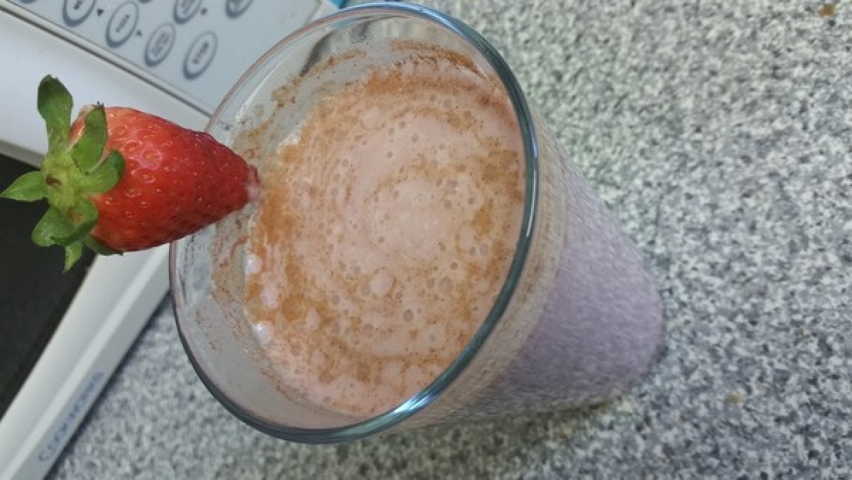 Przepis na Krem bananowo-truskawkowy