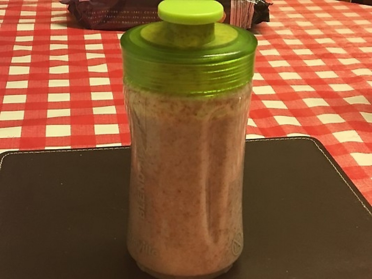 Przepis na Krem bananowo-truskawkowy