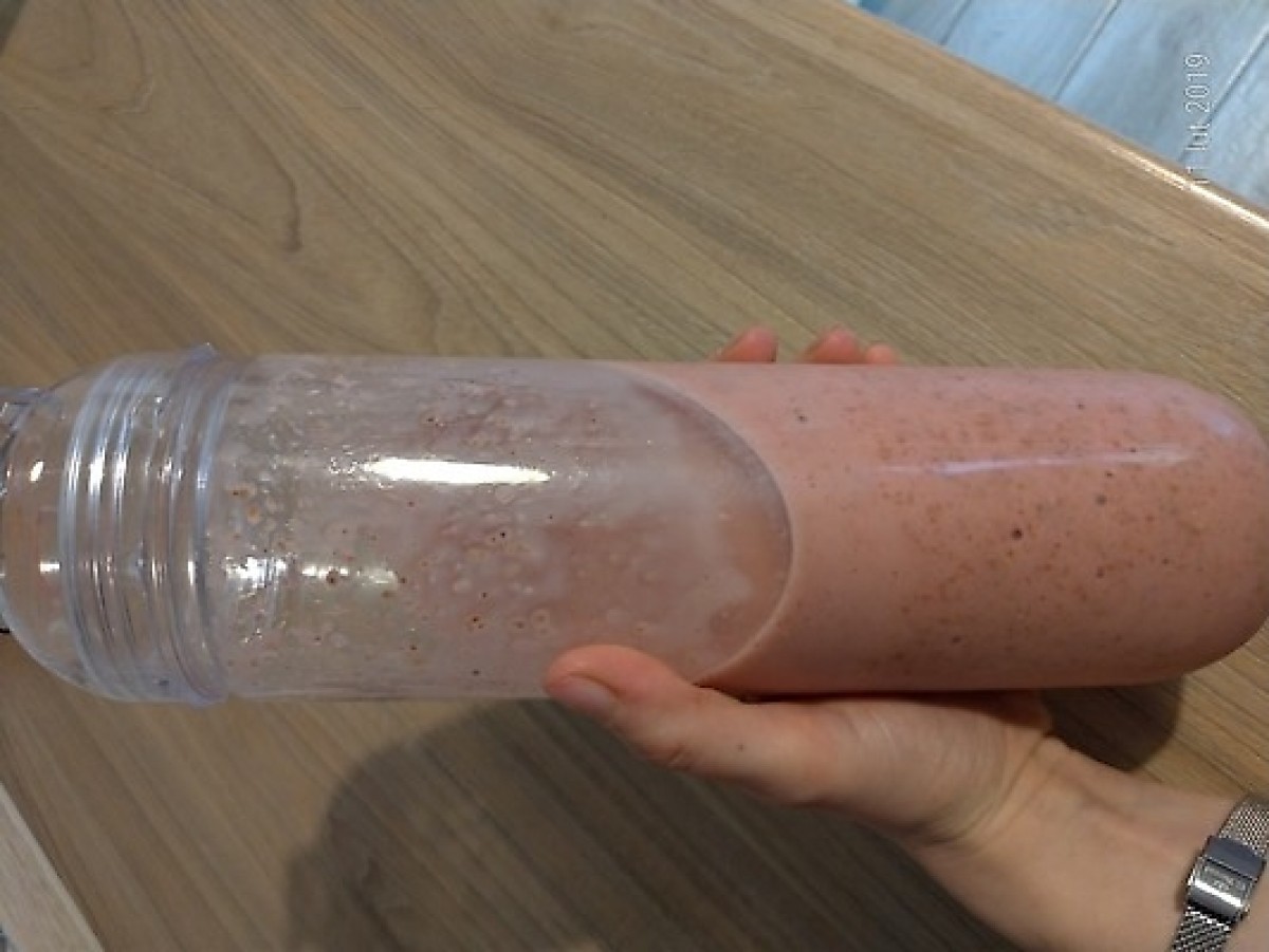 Przepis na Krem bananowo-truskawkowy