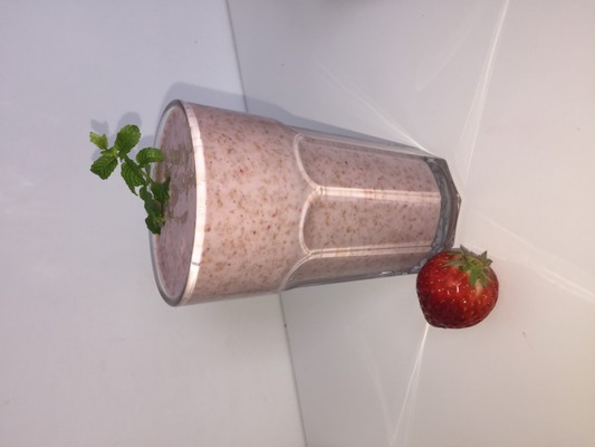 Przepis na Krem bananowo-truskawkowy