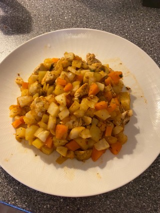 Kurczak z warzywami i grzybami a'la Rachael Ray