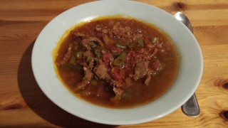 Zupa z wołowiną i fasolką szparagową