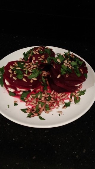Buraczane caprese