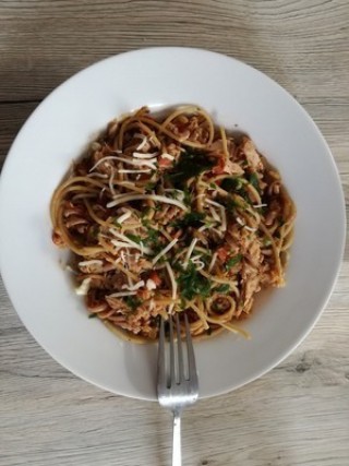 Spaghetti z tuńczyka