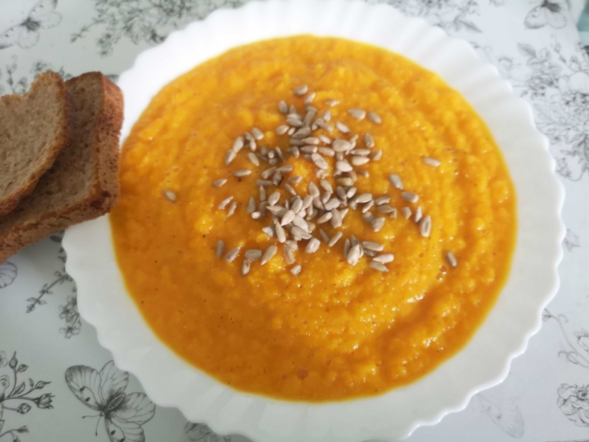 Przepis na Krem marchwiowo-pomarańczowy z imbirem