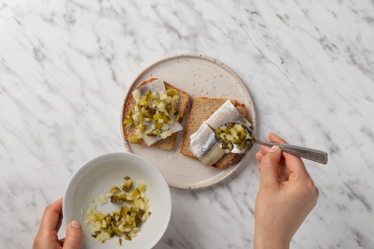 Recept voor Boterham met haring