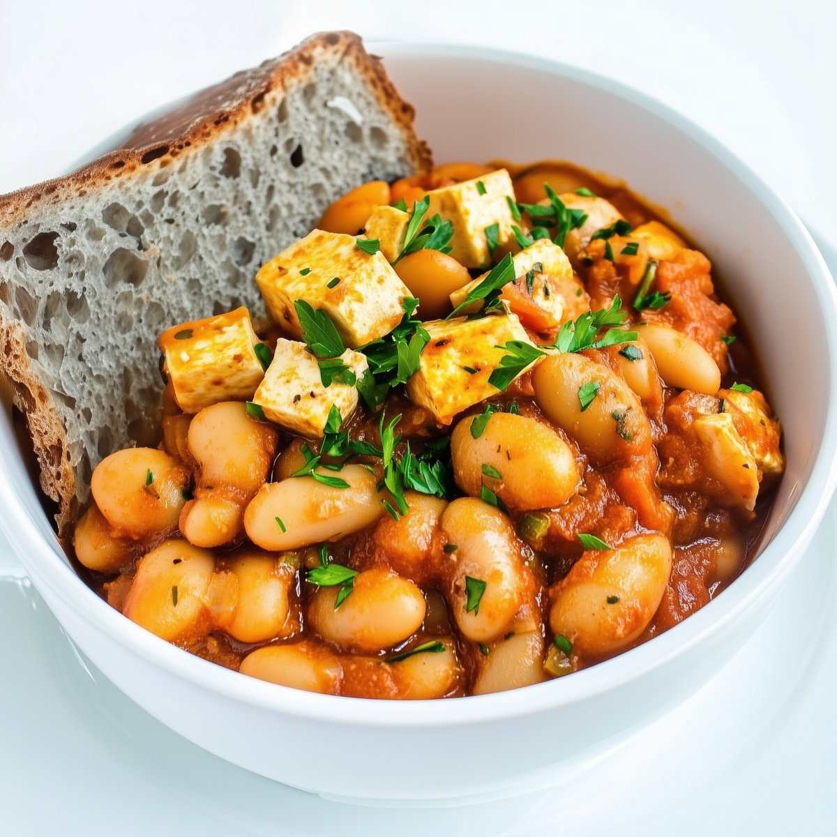 Vegane bretonische Bohnen