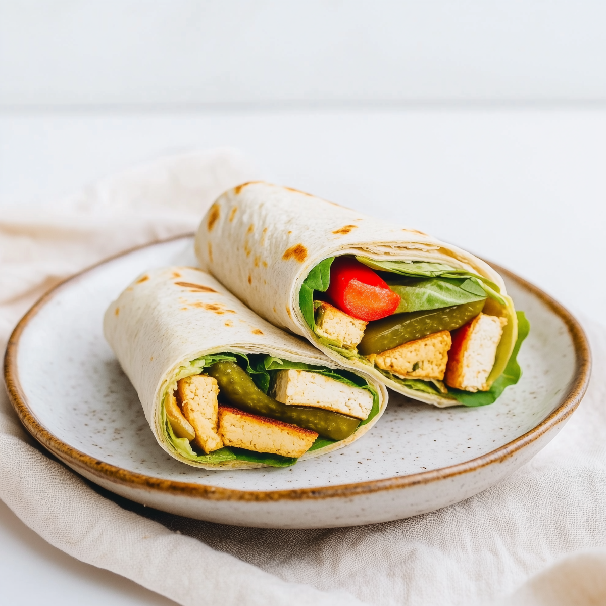 Wraps di Ceci con Hummus e Verdure