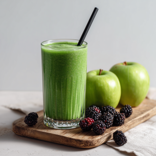 Smoothie con clorella, avocado e mango