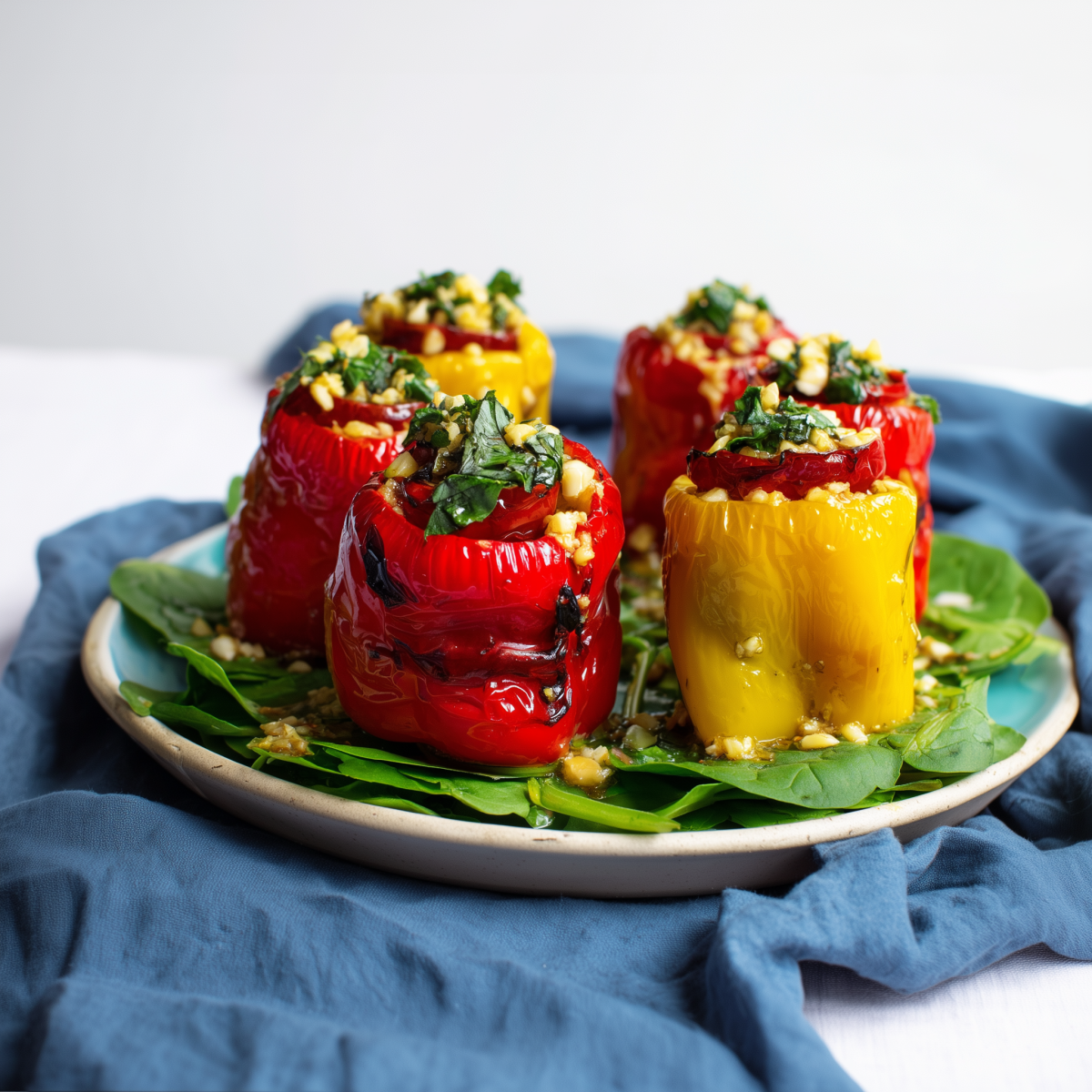 Gebratene Paprikafilets mit Sardellen
