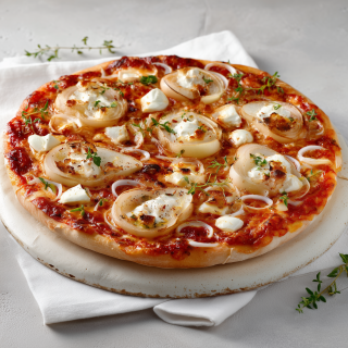 Pizza au Camembert, Poire et Miel