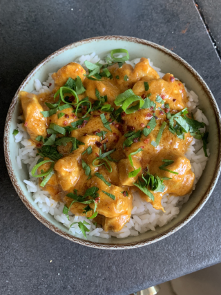 Kurczak w sosie mango curry