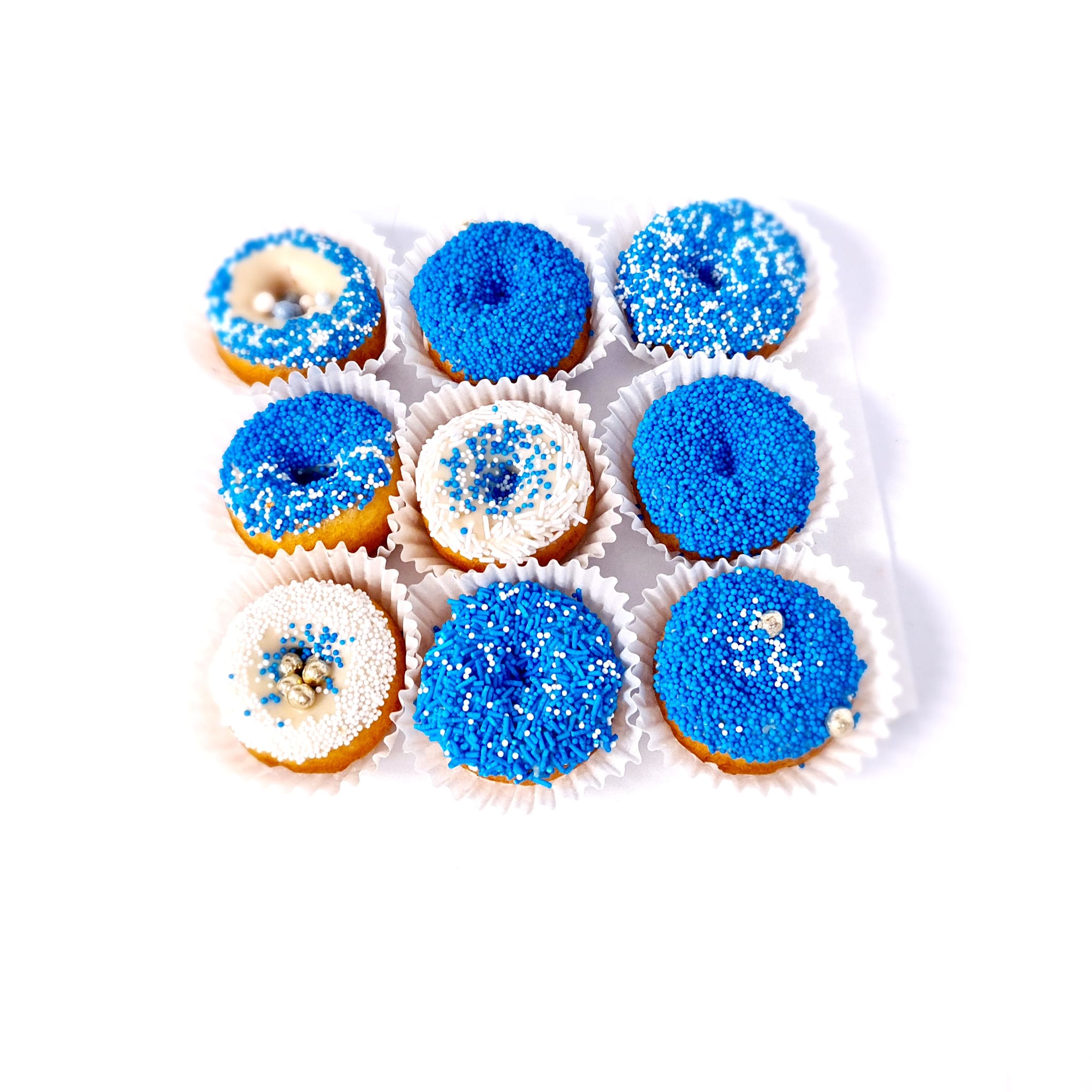 Babyshower Mini donuts blauw
