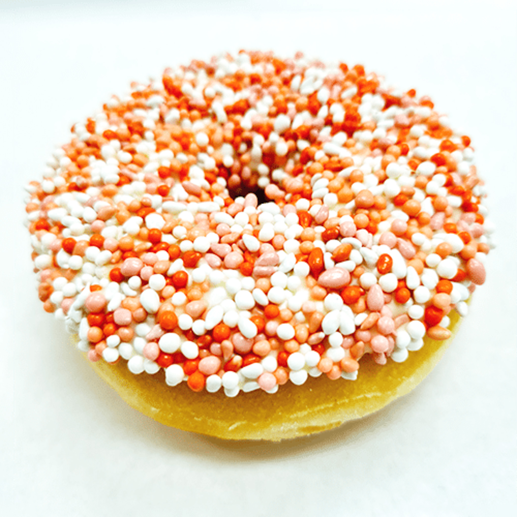 Geboortemuisjes Grote  roze donut, 1 stuk