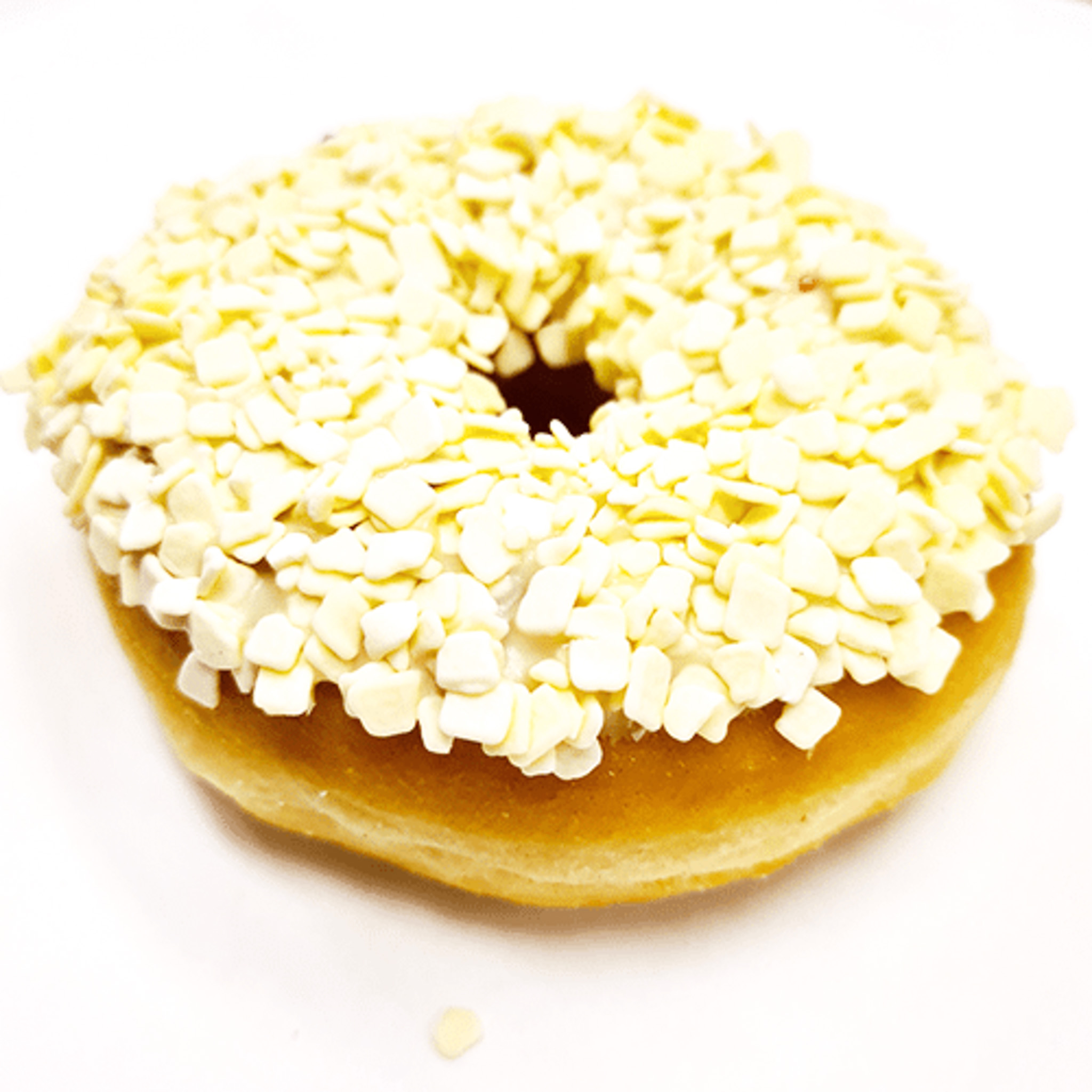 Witte chocolade vlokjes luxe donut