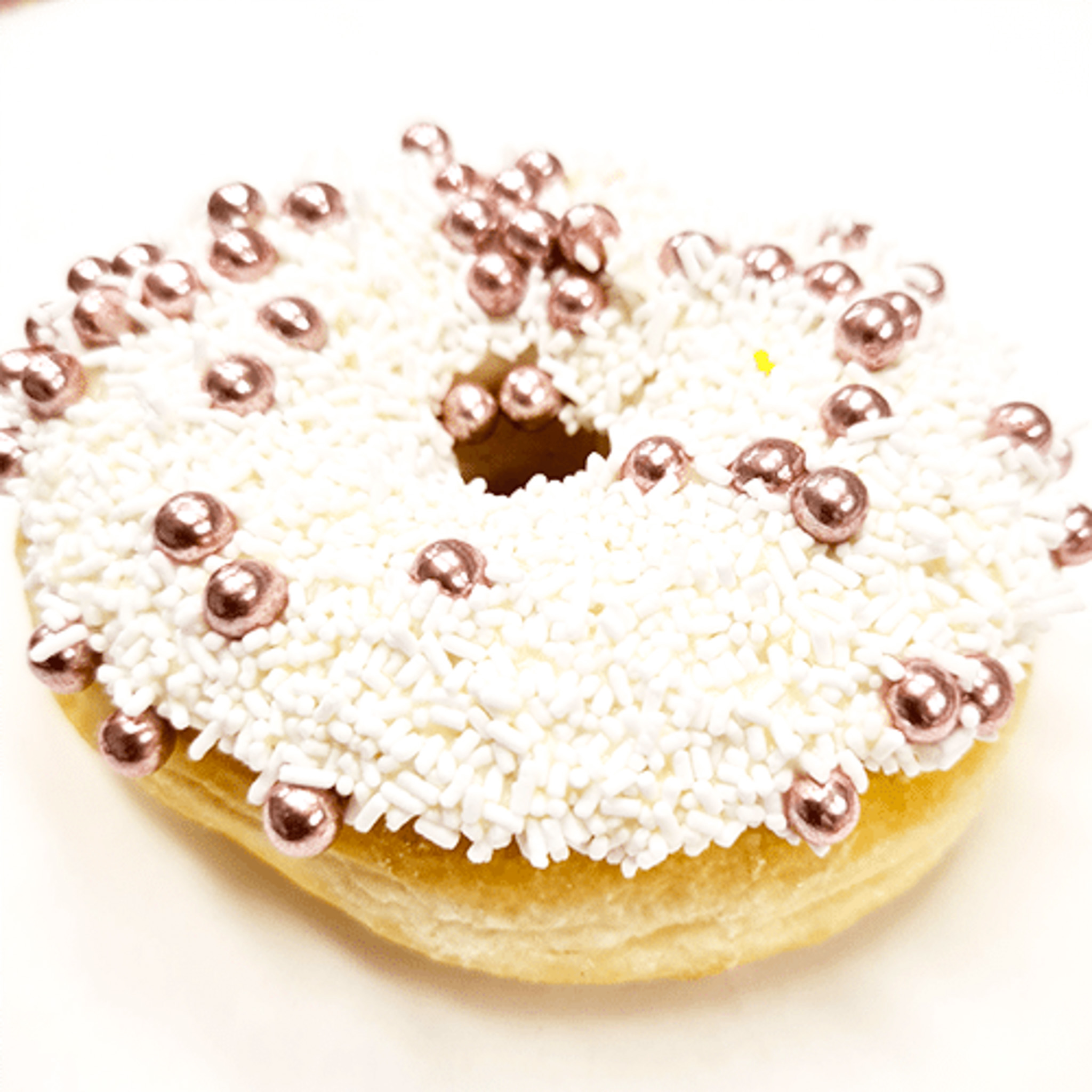Witte luxe donut