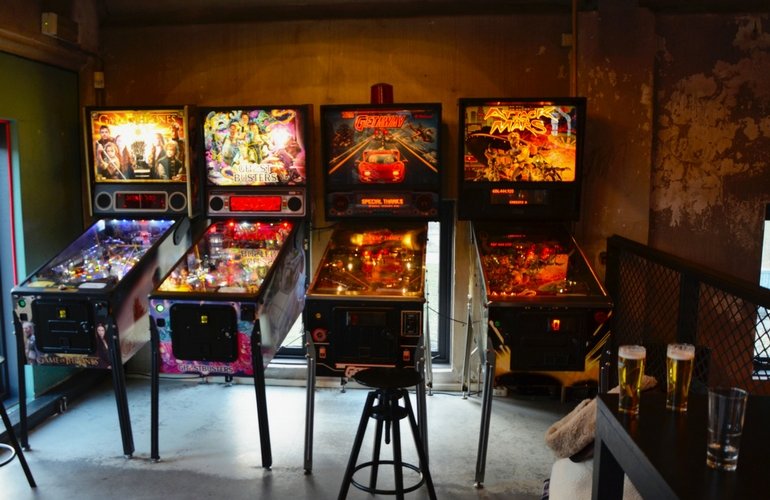 pinball machines