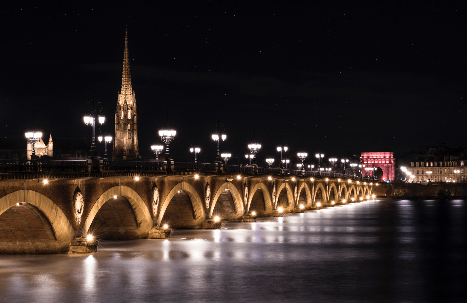 le pont de pierre bordeaux stenen brug