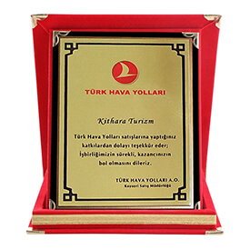 Türk Hava Yolları Teşekkür Plaketi
