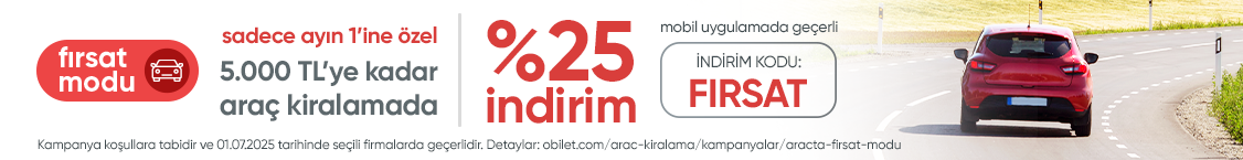 Araç Kiralamada Sadece Ayın 1’ine Özel Fırsatlar!