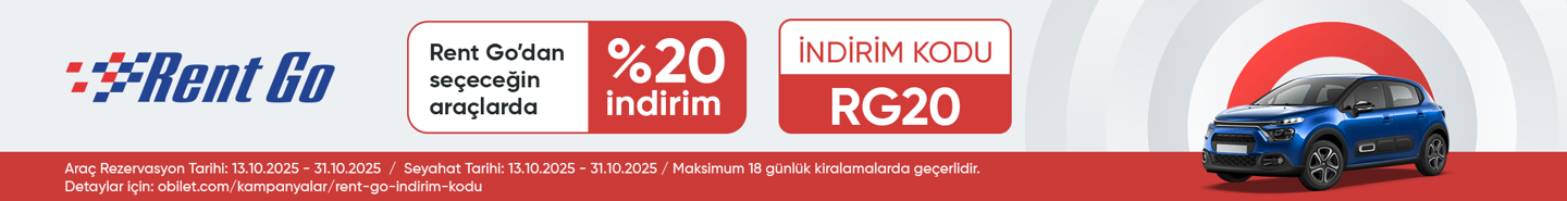 Rent Go Firmasından Seçeceğiniz Araçlarda %20 İndirim Kodu