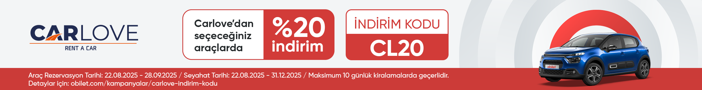 Carlove Firmasından Seçeceğiniz Araçlarda %20 İndirim Kodu