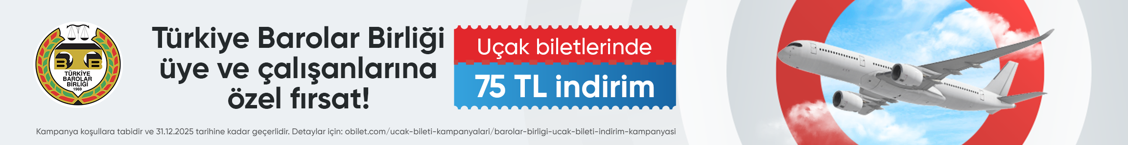 Barolar Birliği Uçak Bileti İndirim Kampanyası