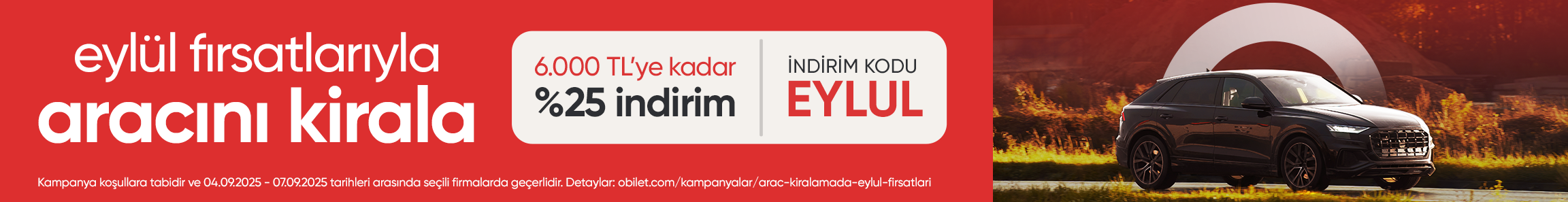 Araç Kiralamada Eylül Fırsatları!