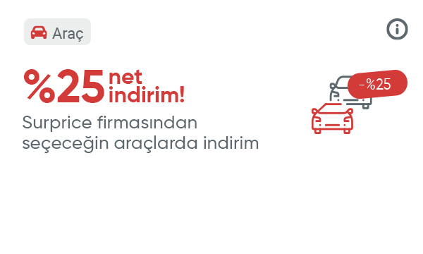 Surprice Firmasından Seçeceğiniz Araçlarda %25 İndirim Kodu