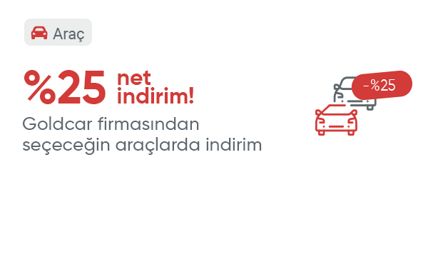 Goldcar Firmasından Seçeceğiniz Araçlarda %25 İndirim Kodu