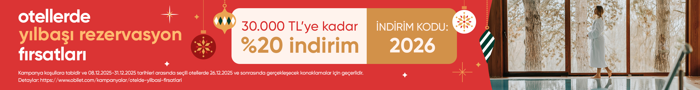 Obilet’ten Otel Rezervasyonunda Yılbaşı Fırsatları!