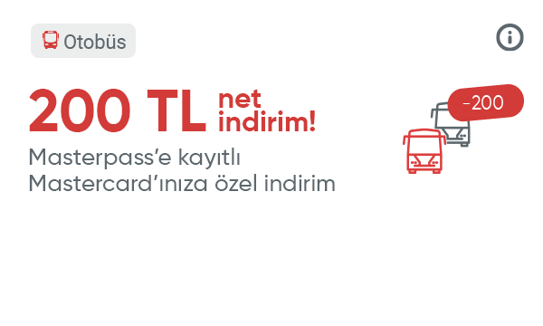Obilet Üyesi Olan Masterpass’e Kayıtlı Mastercard’lılara Özel Mobil Uygulamada Otobüs Biletlerinde İndirim!