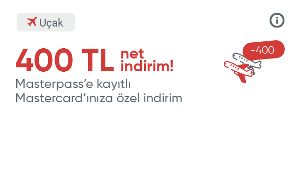 Obilet üyesi olan Masterpass’e Kayıtlı Mastercard’lılara Özel Mobil Uygulamada Uçak Biletlerinde İndirim!