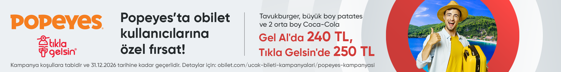 Popeyes’ta Obilet Kullanıcılarına Özel Kampanya 